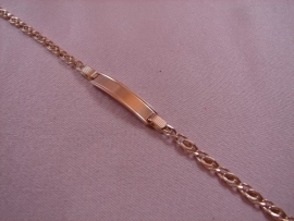 ESCLAVA ORO 18KT 19CM PESO G4,2 CHAPA 28X5,5MM