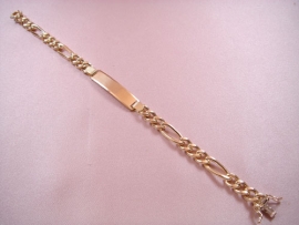 ESCLAVA ORO 18KT TRES X UNO 21CM D7,5X3MM PESO G16,45