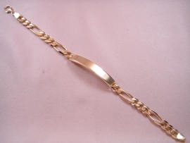 ESCLAVA ORO 18KT MACIZA TRESXUNO 22CM D8X2,2MM PESO G30,05