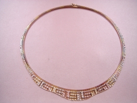 GARGANTILLA ORO 18KT CLEOPATRA OLAS PESO G33,8