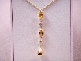 GARGANTILLA ORO 18KT CON PIEDRAS PESO G4,05, LONGITUD 45CM