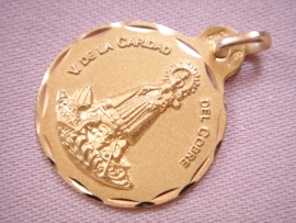 MEDALLA ORO 18KT VIRGEN DE LA CARIDAD DEL COBRE PESO G2,80 D21MM