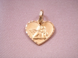 MEDALLA ORO 18KT CORAZON ANGELITO PESO G1,35