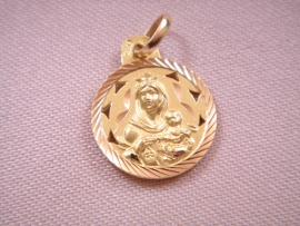 MEDALLA ORO 18KT ESCAPULARIO D16MM G1,57