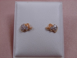 PENDIENTE ORO 18KT BEBE ELEFANTE CIRCONTAS G0,45 D4X6MM