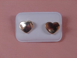 PENDIENTE ORO 18KT CORAZON GORDO 10X12MM PESO G1,20G