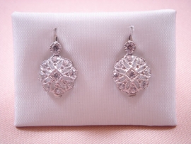 PENDIENTES ORO 18KT CUBANA CIRCONITAS CIERRE BALLESTA PESO G4,75