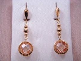 PENDIENTES ORO 18KT LARGO BOLITAS-CERCO 35X10MM PESO G4,70