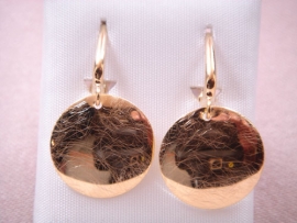 PENDIENTES ORO 18KT CIRCULOS D35X19MM PESO G3,6