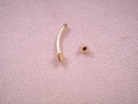 PIERCING ORO 18KT CEJA PINCHO PESO G0,30