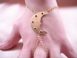 PULSERA ORO 18KT DEDO LUNA PESO G10,75