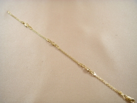 PULSERA ORO 18KT TREBOL 19CM PESO G3,75