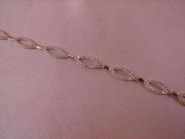 PULSERA ORO 18KT CIRCONITAS 19CM G5,5 D4,6X1,4MM