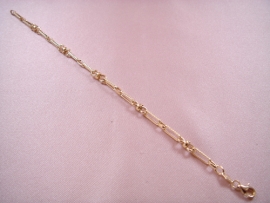 PULSERA ORO 18KT LIGERO MARTELADO 19CM PESO G2,80