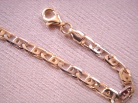 PULSERA ORO 18KT PLANA PESO G4,6, LONGITUD 18,5CM, ANCHO 3,5MM GROSOR 0,9MM