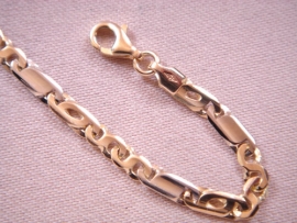 PULSERA ORO 18KT PLANA PESO G6,1, LONGITUD 18,5CM, ANCHO 3,5MM GROSOR 0,9MM