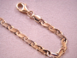 PULSERA ORO 18KT PLANA PESO G4,25, LONGITUD 18,5CM, ANCHO 3,5MM GROSOR 0,5MM