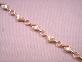 PULSERA ORO 18KT DE PUNTAS PESO G4,35, LONGITUD 19CM, ANCHO 5MM