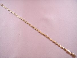 PULSERA ORO 18KT ESLABON CHAFLAN, PESO G2,25 L19CM D3,2MM