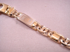 PULSERA ORO 18KT PLANA TORITO 21CM D8X2MM PESO G30,65