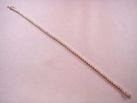 PULSERA ORO 18KT RIVIERE CIRCONITAS 19CM 3MM PESO G10,6