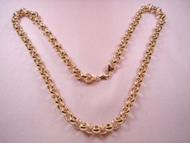 CADENA ORO 18KT ROLO 45CM D8X3,5MM PESO G25,20