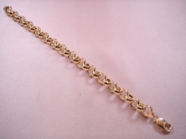 PULSERA ORO 18KT FORMA ROLO LISO, PESO G20,5, LONGITUD 22CM