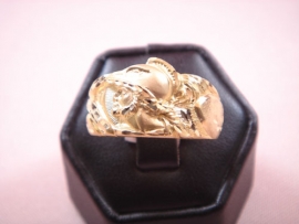 SELLO ORO 18KT EL CONQUISTADOR D25X14,5MM PESO G10,65