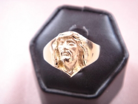 SELLO ORO 18KT ROSTRO CRISTO D14,5X10MM PESO G5,75