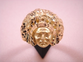 SELLO ORO 18KT CABEZA DE INDIO D25X26MM PESO G18,85