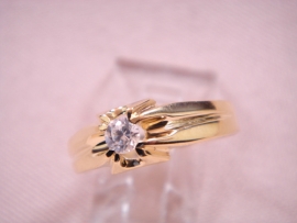 SOLITARIO ORO 18KT D6,20MM PESO G3,05 CIRCONITA