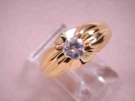 SOLITARIO ORO 18KT D8,30MM PESO G3,85 CIRCONITA