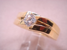 SOLITARIO ORO 18KT MACIZO PESO G10,7