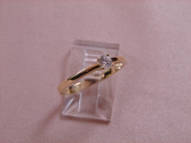 ANILLO ORO 18KT TIPO SOLITARIO PESO G1,7 D4X3M