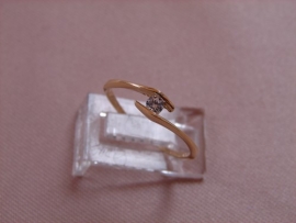 ANILLO ORO 18KT TIPO SOLITARIO PESO G1,25 D4,5MM