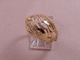 ANILLO ORO 18KT CIRCONITAS PESO G3,9 D12MM