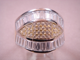 ANILLO ORO 18KT CIRCONITAS CARRIL D25MM PESO G9,95