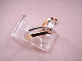 ANILLO ORO 18KT BICOLOR PESO G 2,15