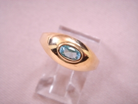 ANILLO ORO 18KT CHATON CIRCONITA PESO G2,2 D8MM