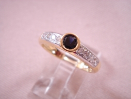 ANILLO ORO 18KT SOLITARI PIEDRAS PESO G 3,25