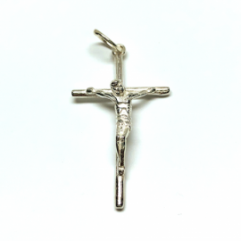 CRUZ PLATA 925 CRISTO RELIEVE D36X20MM