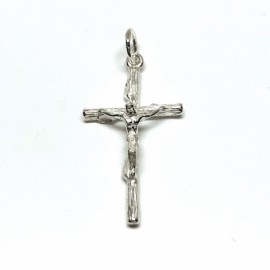 CRUZ PLATA 925 CRISTO RELIEVE D31X16MM