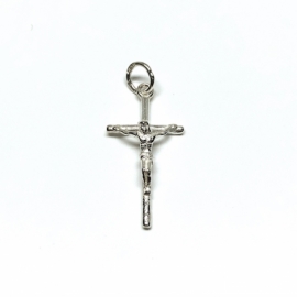 CRUZ PLATA 925 CRISTO RELIEVE D26X13MM