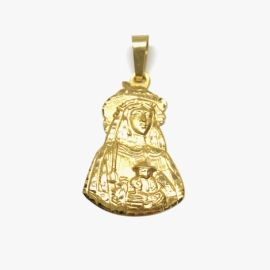 MEDALLA ORO 18KT ROCIO PASTORA D33,75X21MM PESO G4,69