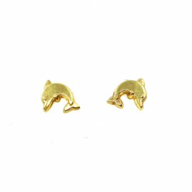 PENDIENTE ORO 18KT BEBE DELFIN PESO 0,75G D6MM