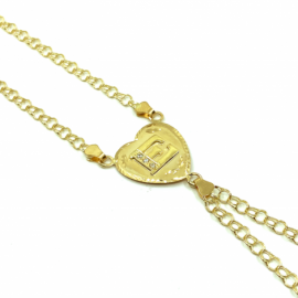 PULSERA ORO 18KT DE DEDO CORAZON INICIAL D20MM PESO G6,75