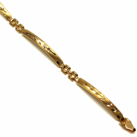 PULSERA ORO 18KT PANTER 4 TRAMOS 19CM 4MM PESO G5,80