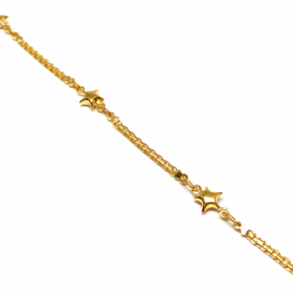 PULSERA ORO 18KT VICMA 3-ESTRELLA 19CM PESO G4,75