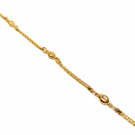 PULSERA ORO 18KT VICMA 3-MARIQUITAS 19CM 4MM PESO G4,90