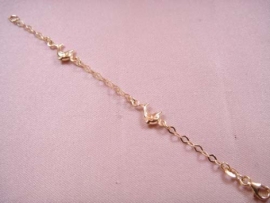 PULSERA ORO 18KT BEBE DELFINES PESO G2,45 L13CM